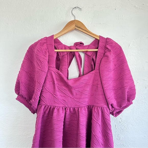 Free People Puff Sleeve Baby Doll Mini Dress - Picture 4 of 7